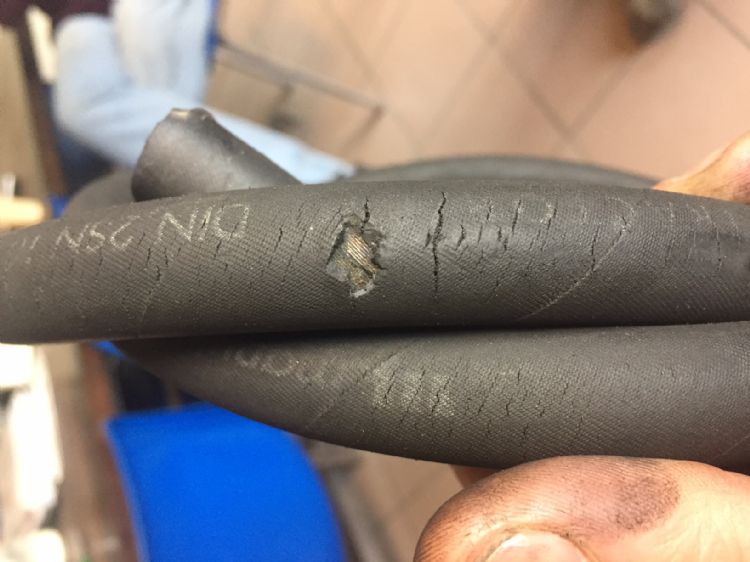 Dreigende slangbreuk! Dreigende slangbreuk!