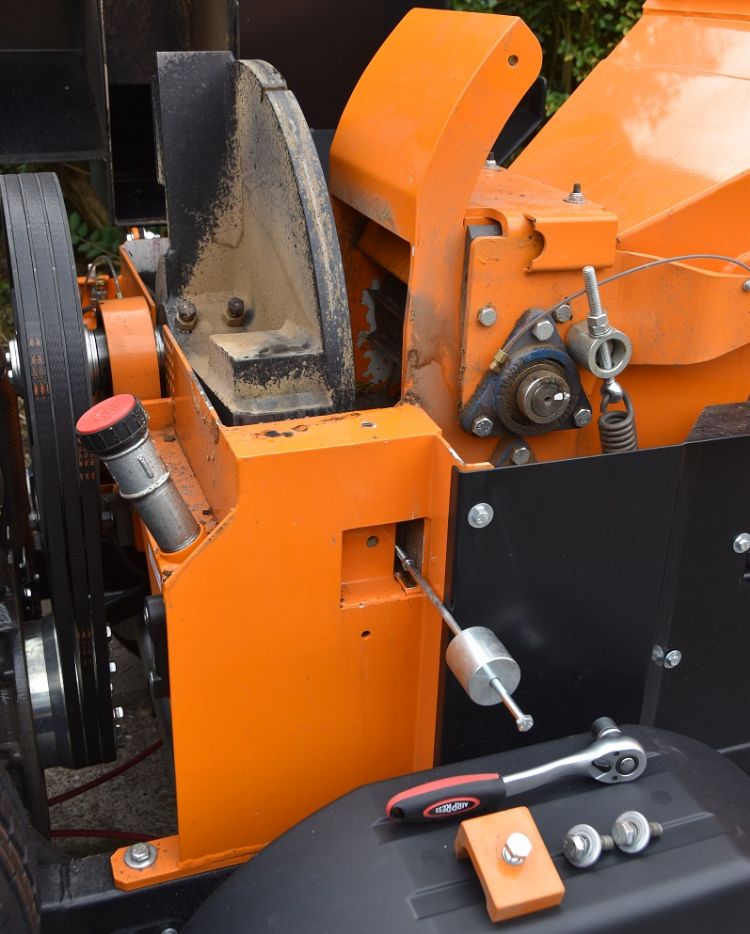 Handige tool voor het verwijderen van de messen Handige tool voor het verwijderen van de messen