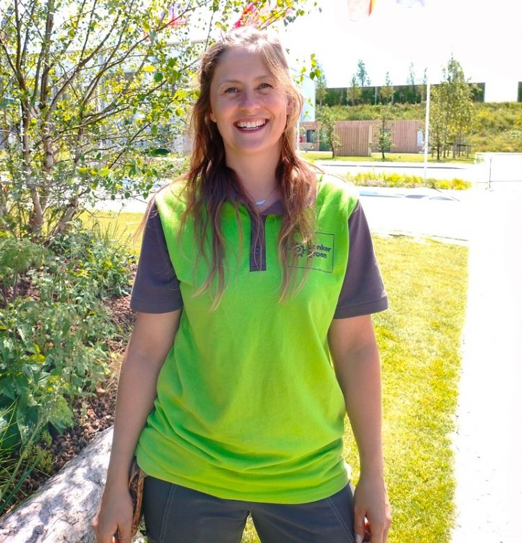 De Floriade voelt als een dorp waar iedereen elkaar groet, vindt Van der Steen. De Floriade voelt als een dorp waar iedereen elkaar groet, vindt Van der Steen.