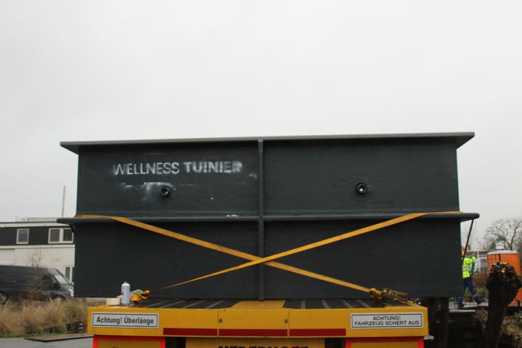 Bad op vrachtwagen Bad op vrachtwagen