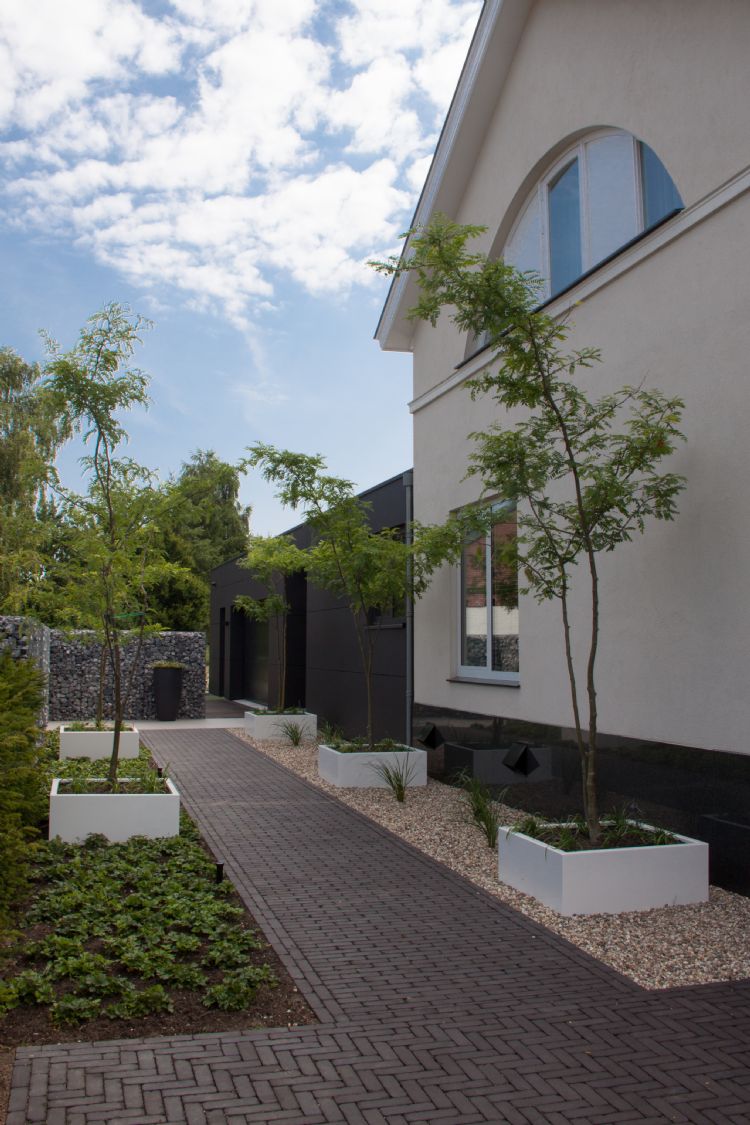 De aluminium bloembakken zijn van Adezz De aluminium bloembakken zijn van Adezz