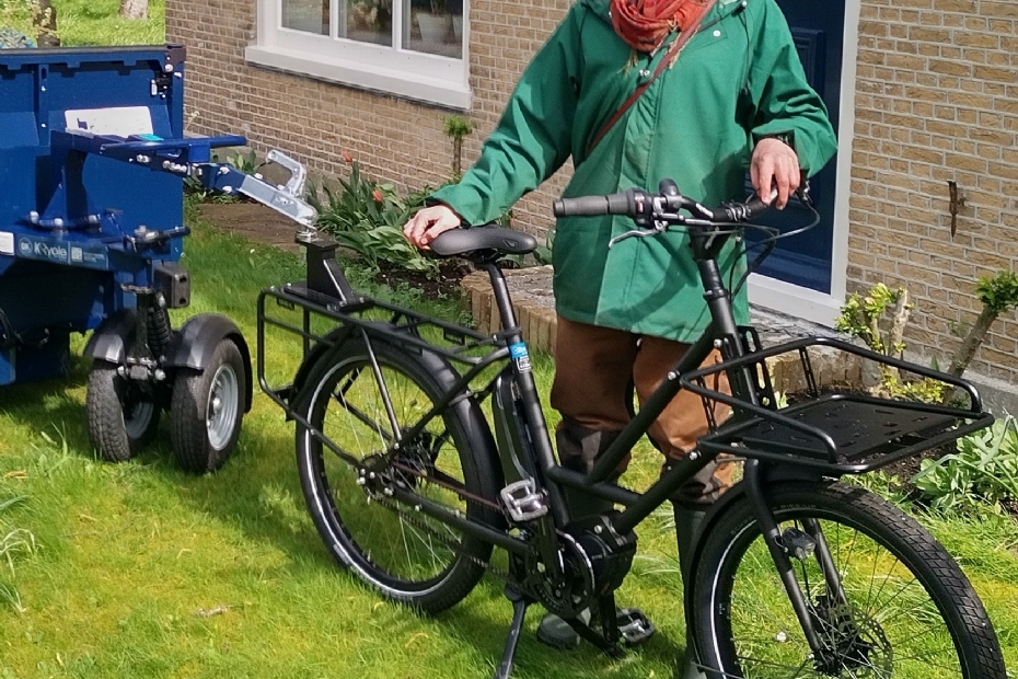 De fietskar-ervaringsdeskundige Rozemarijn Oosthoek