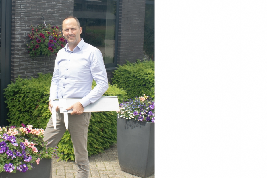 Folke van Dorp met Mevosteel Rolled Top Pro en koppelstuk Folke van Dorp met Mevosteel Rolled Top Pro en koppelstuk