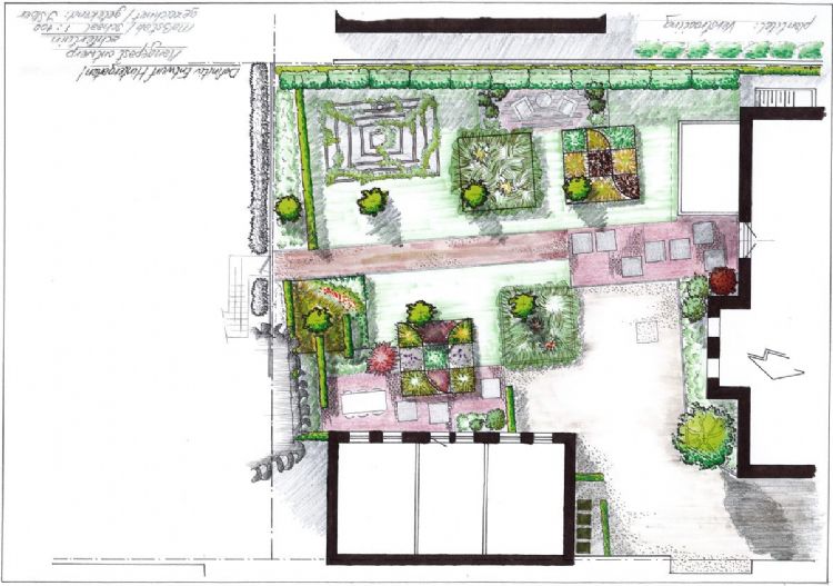 Het ontwerp voor de villa in Duitsland Het ontwerp voor de villa in Duitsland