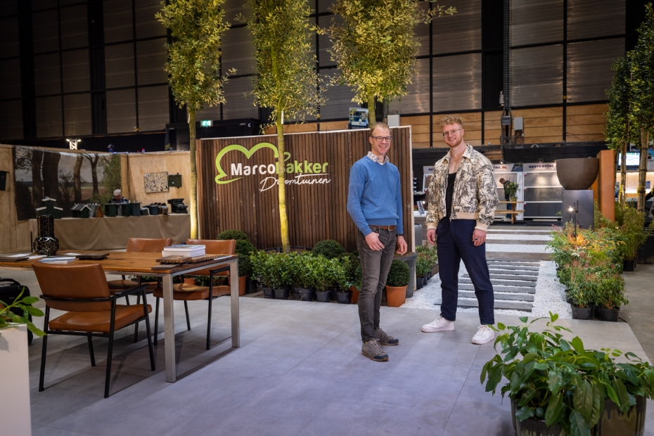 Mirco Bakker en zijn vader Marco van Marco Bakker Droomtuinen