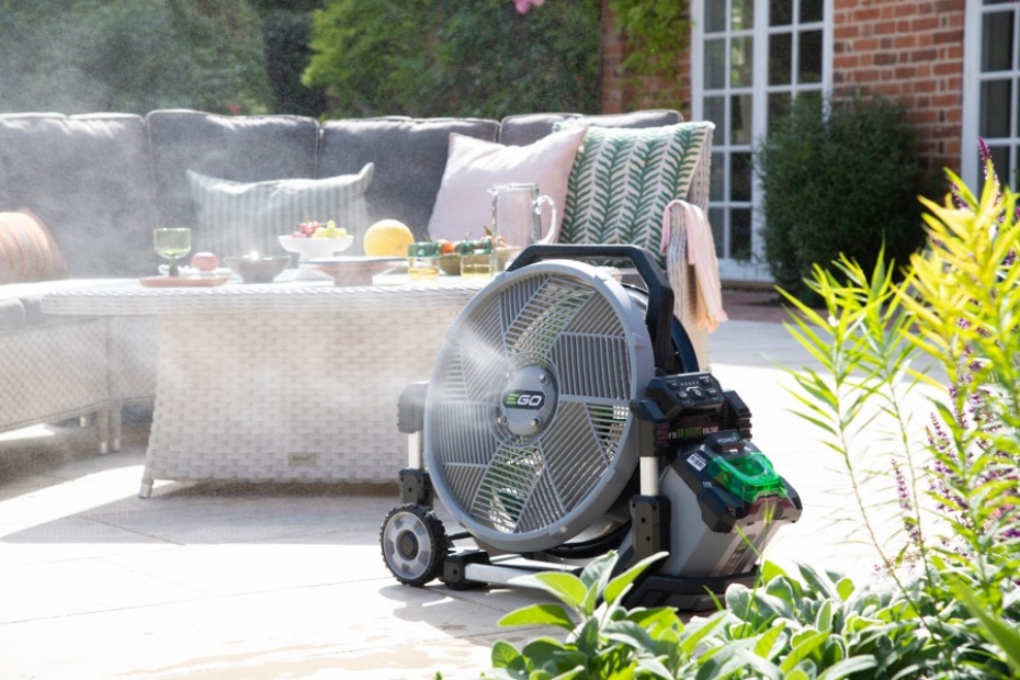 De vernevelventilator van Ego Power Plus  