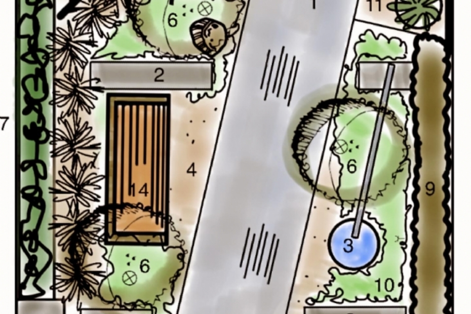 tuinontwerp kantoorentree