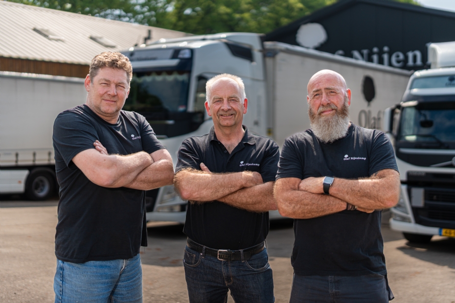 Olaf Nijenkamp en drie collega's