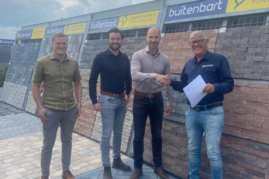 Van links naar rechts Menno Hoekstra, Jelmer Hoekstra, Nick Burgers en Bart Hoekstra.