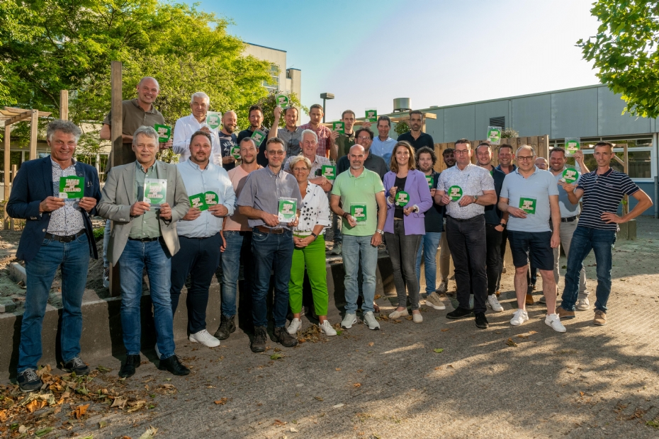 Alle betrokkenen bij de Groene Hotspot in Goes.