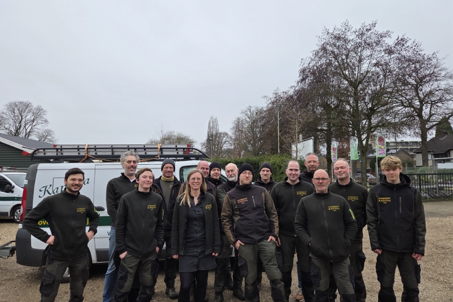 Van links naar rechts: Karin Sempel, Joris Lourens, Marvin Gargosky, Ruben Huizining, Evelien van Eck, Ronny Worm, Bernard Koldewij, Edwin Wiggers, Niels Hoeksema en Jeroen Kok.