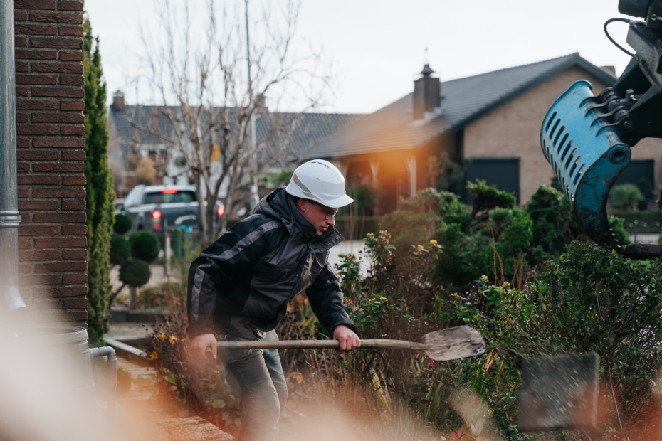 Kapaan aan het werk.